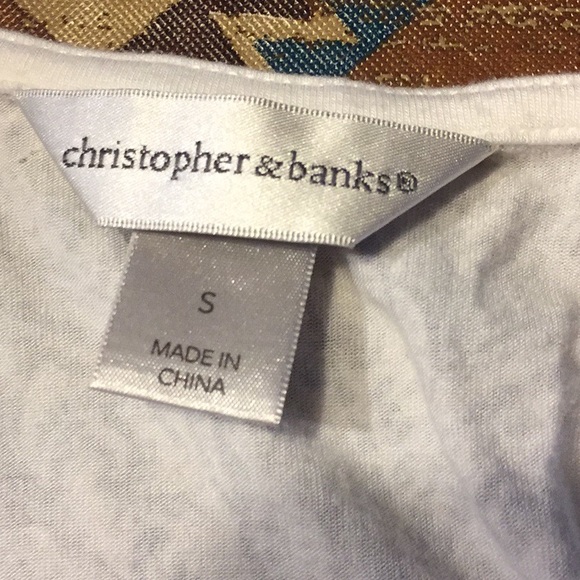 Christopher &banks butterfly blouse - Picture 2 of 8